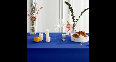 Damast Tafelkleed Koningsblauw 300X160cm, De Witte Lietaer