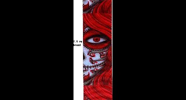 Lint - Grosgrain lint - Skull - 25 mm breed - 5 m - Polyester lint - Ribbon - Sierlint - Hobby lint - Decoratie lint - Day of the dead