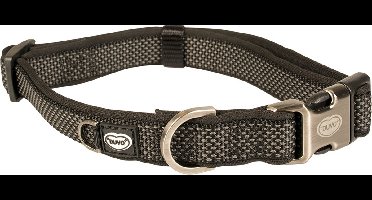 Duvo+ North Halsband Nylon Zwart L 35-55cm/20mm