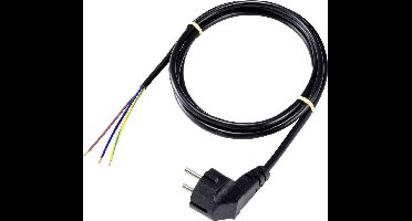 Sygonix SY-5043478 Stroom Aansluitkabel Zwart 2.00 m