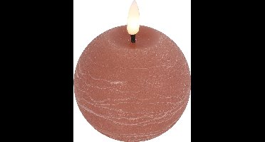 Countryfield LED bolkaars roze 8x8x9,5cm - sfeervolle verlichting.