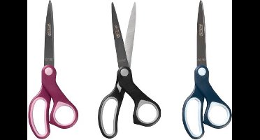 Herlitz 08740102 Rechte knip Roze, Roestvrijstaal buro- & knutselschaar