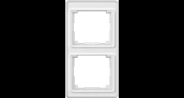 JUNG SL500 afdekraam met acrylglas 2-voudig verticaal alpin wit (SL582WW)