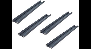 Hi Dubbele tochtstoppers - 4 stuks - 95 cm - Grijs