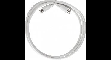 Axing Satelliet Aansluitkabel [1x F-bus - 1x F-bus] 25.00 cm 75 dB Vergulde steekcontacten, Vensterdoorvoer Transparant