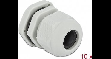 Kabelwartel PG16 10 stuks grijs