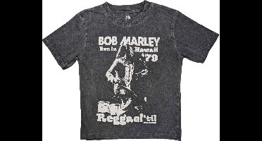 Bob Marley - Hawaii Snow Wash Kinder T-shirt - Kids tm 10 jaar - Grijs