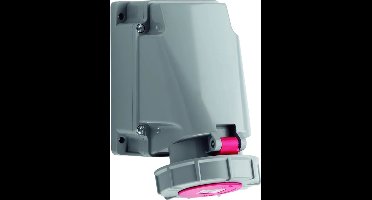 ABL CEE 5-polig Wandcontactdoos - opbouw - 63A 400V - Rood
