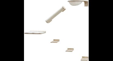 Kerbl - Kattenklimwand - Rocky - 52x17x37 - cm - naturel - en - wit
