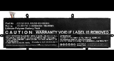 CoreParts MBXAS-BA0274 laptop reserve-onderdeel Batterij/Accu
