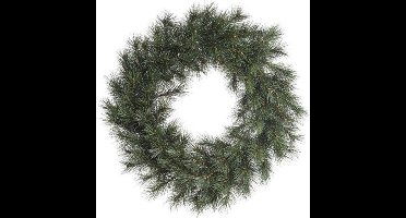 Groene kerstkrans 50 cm Malmo - Kerstkransen kerstversieringen/kerstdecoraties