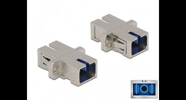 Optische vezel koppeling SC simplex vrouw naar sc simplex vrouwelijke single-mode metaal met één modus