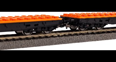 Piko Trein H0 RC Startset - Goederentrein met 2 wagons geschikt voor bouwstenen (57143)