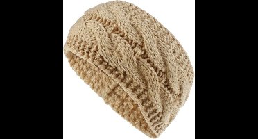 Warme Gebreide Hoofdband - Dames Oorwarmers Haarband - Oorwarmers hoofdband – Camel Bruin