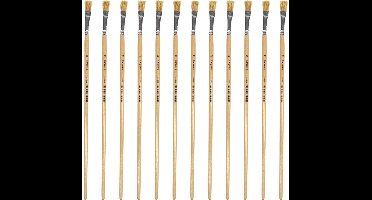 Kangaro Lyonse penseel - #12 - gelakt hout - doos a 12 stuks - K-840212