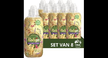 Robijn Collections Wasverzachter - Bohemian Blossom 8 x 33 Wasbeurten - Voordeelverpakking