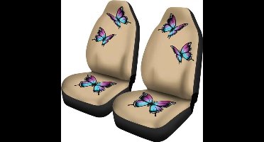 Stoelhoezen auto - Universeel - Stoelhoes voor in de auto - stoelovertrek - vlinders