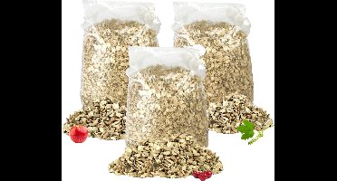 Rookhout Assortiment - 3x 4 L - Appel - Kers - Esdoorn - Rooksnippers