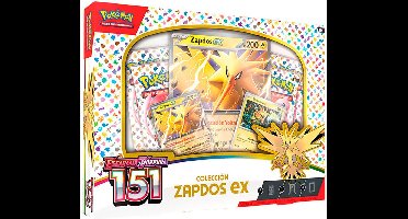 Bandai Zapdos Ex 151 Scarlet En Violet Spaanse Pokémon-ruilkaarten Goud