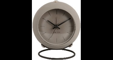 Karlsson Wekker Nirvana Globe - Donker Grijs - Ø9,5cm - Scandinavisch - Wekker voor slaapkamer - Wekkers