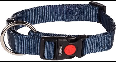 Hond Halsband Ziggi Donkerblauw M 40-55cm 20mm