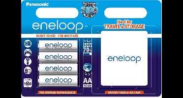 1x4 Panasonic Eneloop Mignon AA 1900 mAh + Accubox