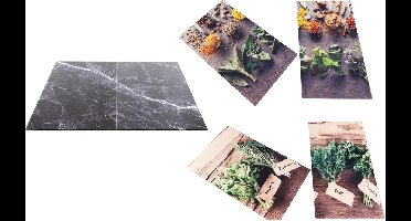 Haushalt 28021 - Afdek kookplaten - 2 stuks - kruiden