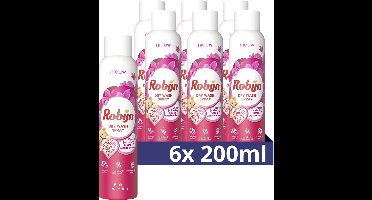 Robijn Pink Sensation Dry Wash Spray - 6 x 200 ml - Voordeelverpakking