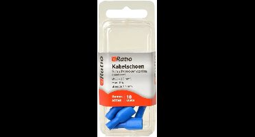 Ratio® Kabelschoen Schuifstekker contra geïsoleerd 1,5-2,5mm² – Vlakstekker – Blauw – 10st op blister