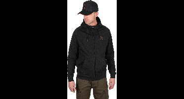 Fox Collection Lightweight Hoody Black & Orange Small