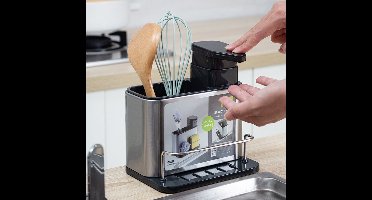 *** Handige Keuken Organizers: Gootsteen Organizer, Vaatdoekhouder, Afdruipbakje, Zeepdispenser - van Heble® ***