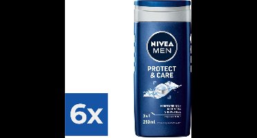 NIVEA Men Douchegel Protect & Care - 250 ml - Voordeelverpakking 6 stuks