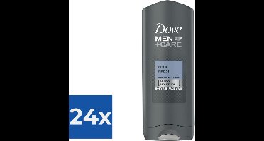 Dove Men + Care Cool Fresh - 400 ml - Douche Gel - Voordeelverpakking 24 stuks
