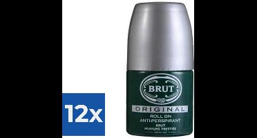 Brut Deo Roll-on - Original - GLAS - 50ml - Voordeelverpakking 12 stuks