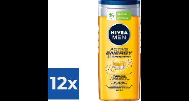 Nivea Men Douchegel Active Energy 250ml - Voordeelverpakking 12 stuks