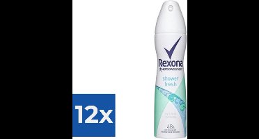 Rexona Deospray Women - Shower Fresh - Voordeelverpakking 12 stuks