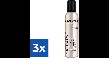 Syoss - Haarmousse - Keratin - 4 - 250ml x 3