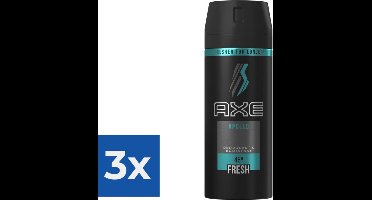 Axe Deodorant Bodyspray Apollo 150 ml - Voordeelverpakking 3 stuks