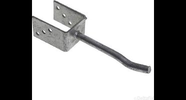 Deltafix paalhouder u-paalhouder op spies verzinkt 71 x 100 x 60 1 st.