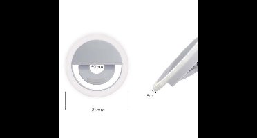Selfie Ring Light Clip - voor alle smartphones en tablets