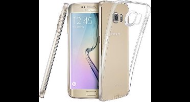 Hoesje geschikt voor Samsung Galaxy S6 Edge - TPU Case Transparant (Silicone Hoesje)