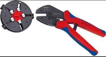Knipex 973301 MultiCrimp Krimptang met wissellader en 3 krimpprofielen - 250mm