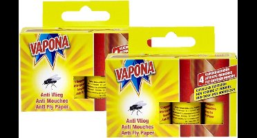 Vapona Vliegenvanger 4 per pak - 2 pakken