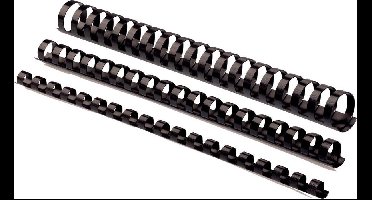 Fellowes bindruggen 25 mm zwart, 50 stuks