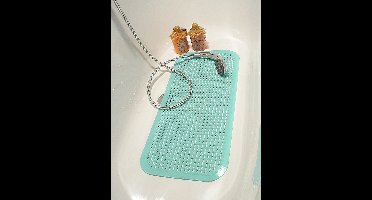 Papillon antislip badmat - noppen Aqua Blauw 72x35 cm