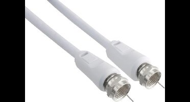 Q-Link coax kabel RG59 2 meter met F-connector wit