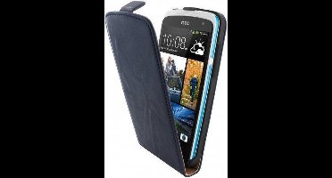 Mobiparts Vintage Flip Case HTC Desire 500 Navy Blue