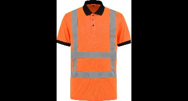 EM Traffic Poloshirt High Visibility RWS Fluor Oranje - Maat XS
