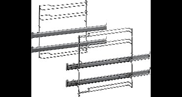 Bosch HEZ538200 Oven accessoire - 2 voudige telescopische rails
