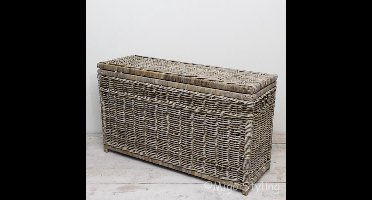 Hoge opbergmand 110x40xH65-Riet-Rotan